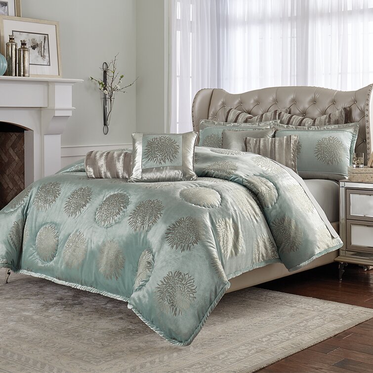 Michael Amini Regent Comforter Set Ice Reviews Wayfair